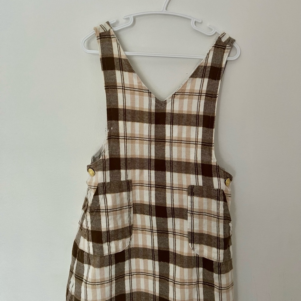 Max Studio Kids Plaid Jumper Dress – Size 4
